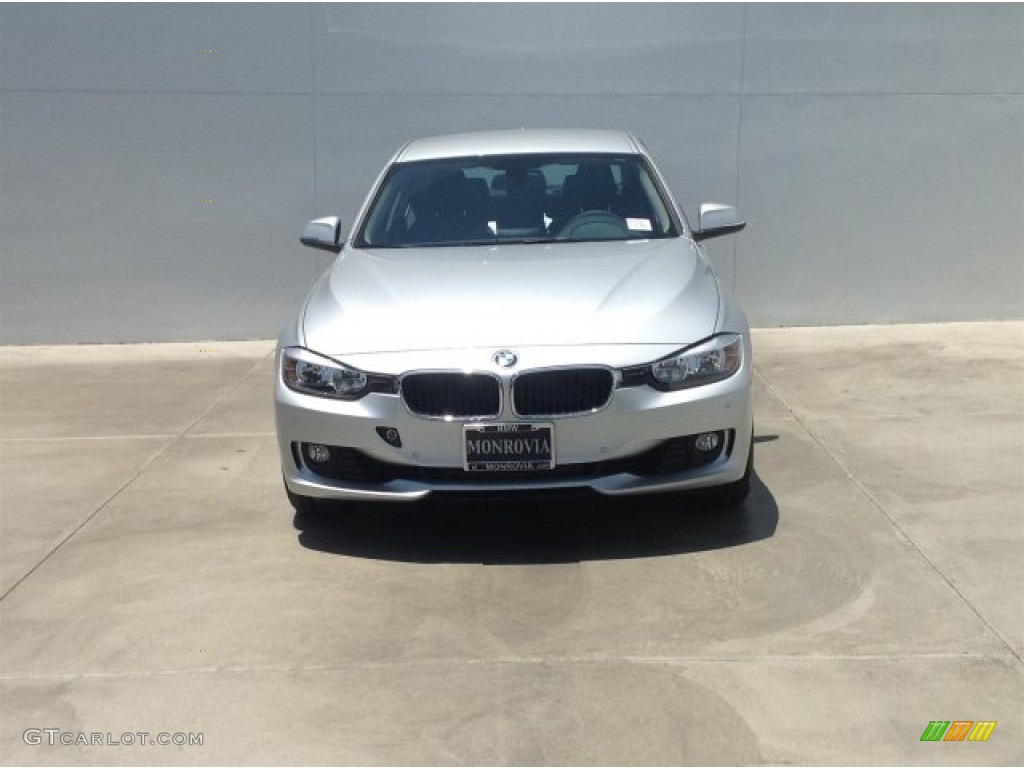 2014 3 Series 328i Sedan - Glacier Silver Metallic / Black photo #3