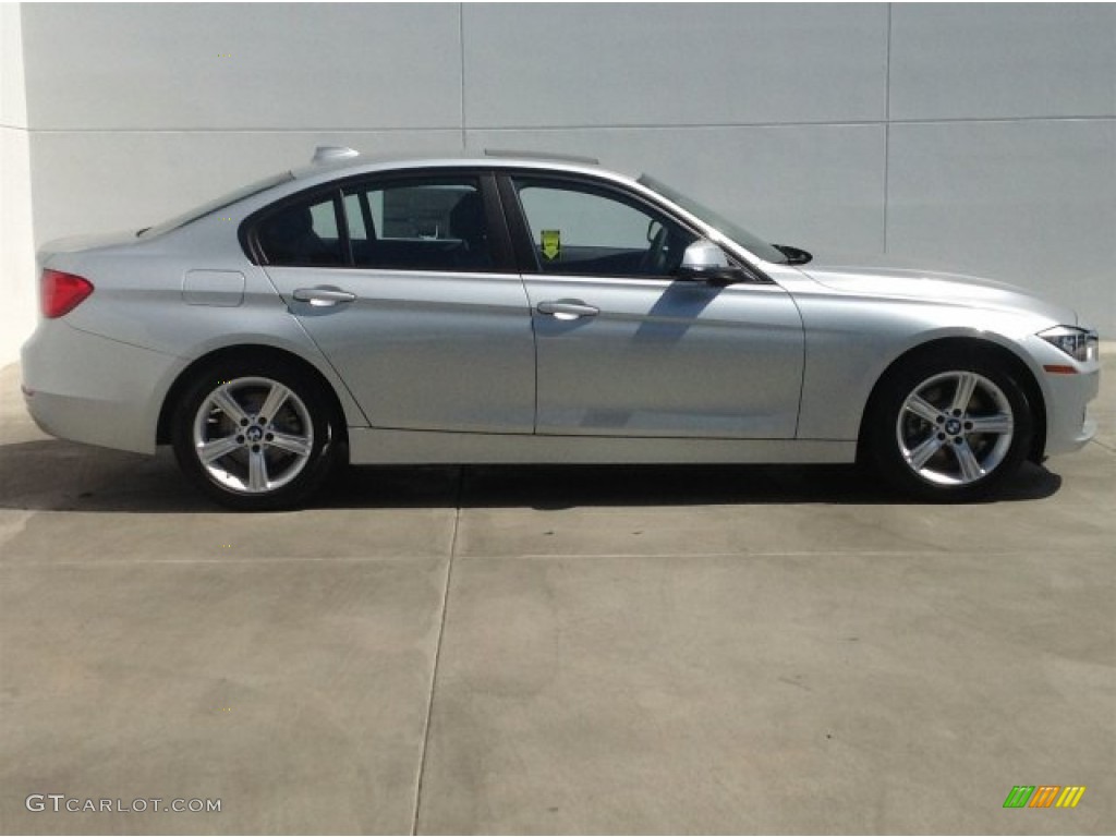 2014 3 Series 328i Sedan - Glacier Silver Metallic / Black photo #2