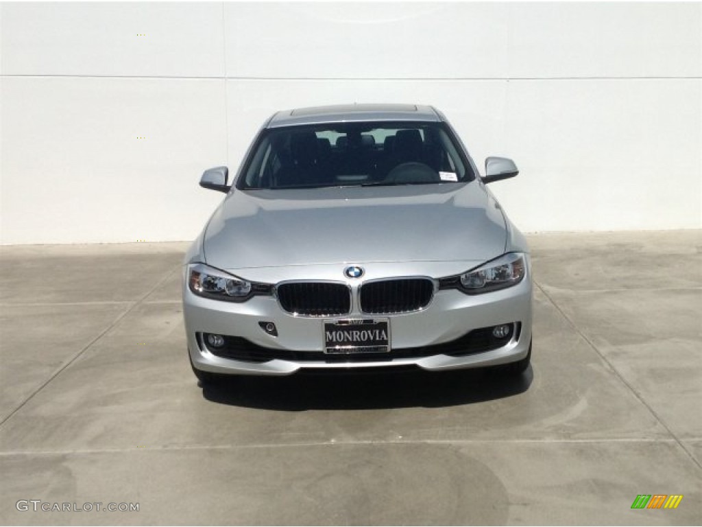 2014 3 Series 328i Sedan - Glacier Silver Metallic / Black photo #3