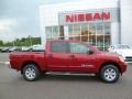 2013 Cayenne Red Nissan Titan SV Crew Cab 4x4  photo #11