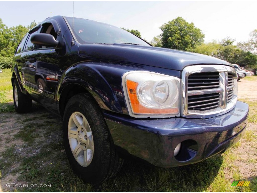 2004 Durango SLT 4x4 - Patriot Blue Pearl / Medium Slate Gray photo #8