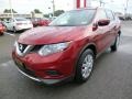 2014 Cayenne Red Nissan Rogue S AWD  photo #3