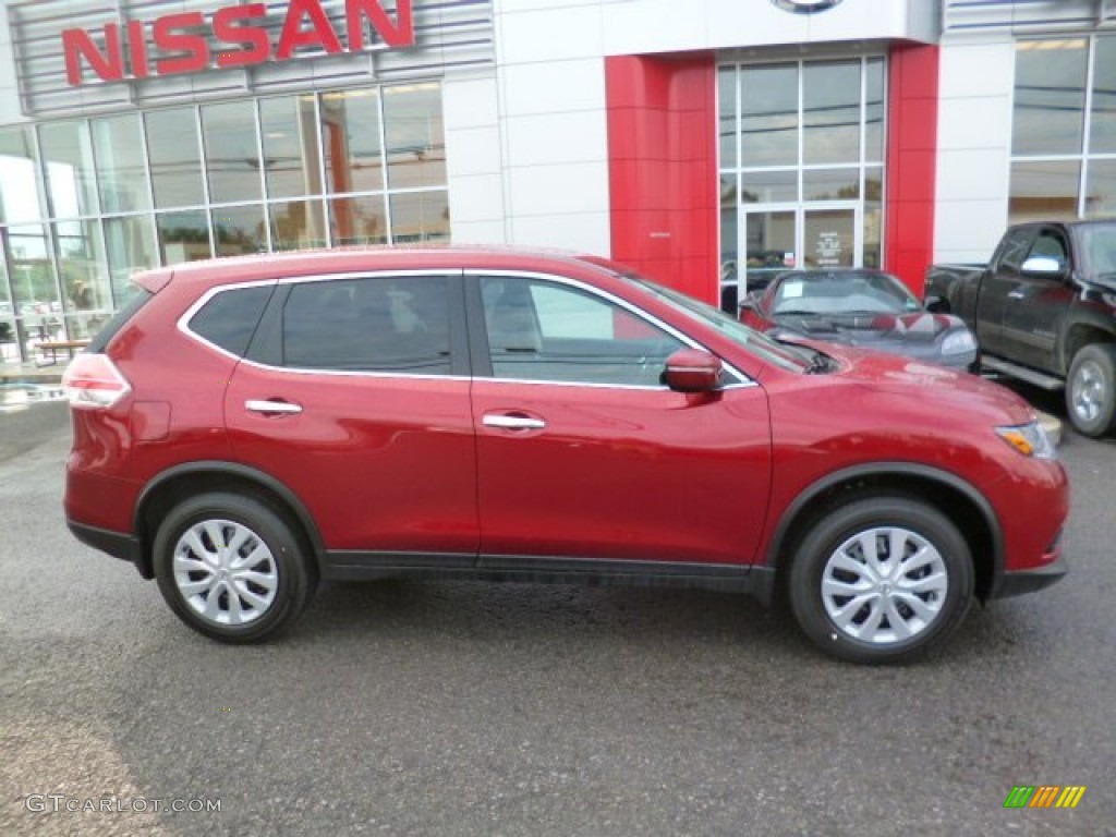Cayenne Red 2014 Nissan Rogue S AWD Exterior Photo #94472854