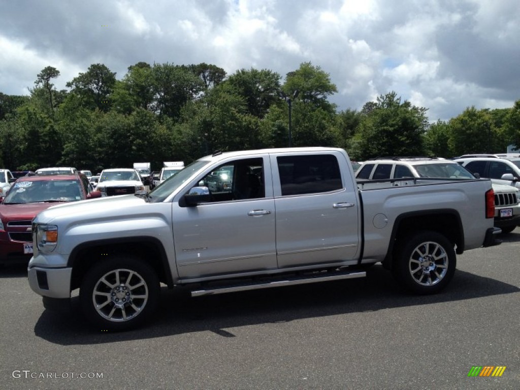 2014 Sierra 1500 Denali Crew Cab 4x4 - Quicksilver Metallic / Jet Black photo #3