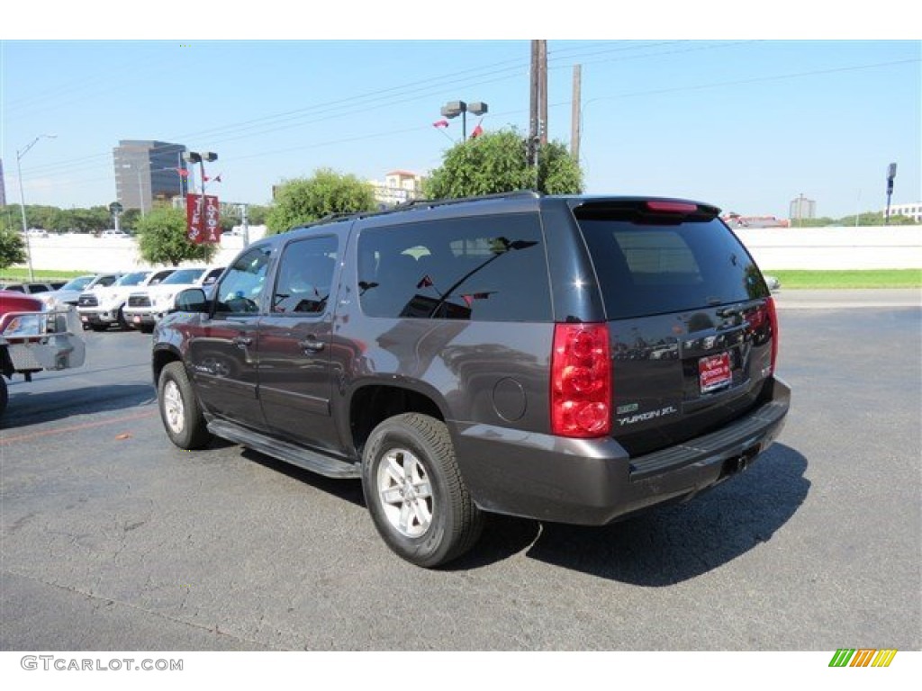 2011 Yukon XL SLT - Storm Gray Metallic / Light Tan photo #5