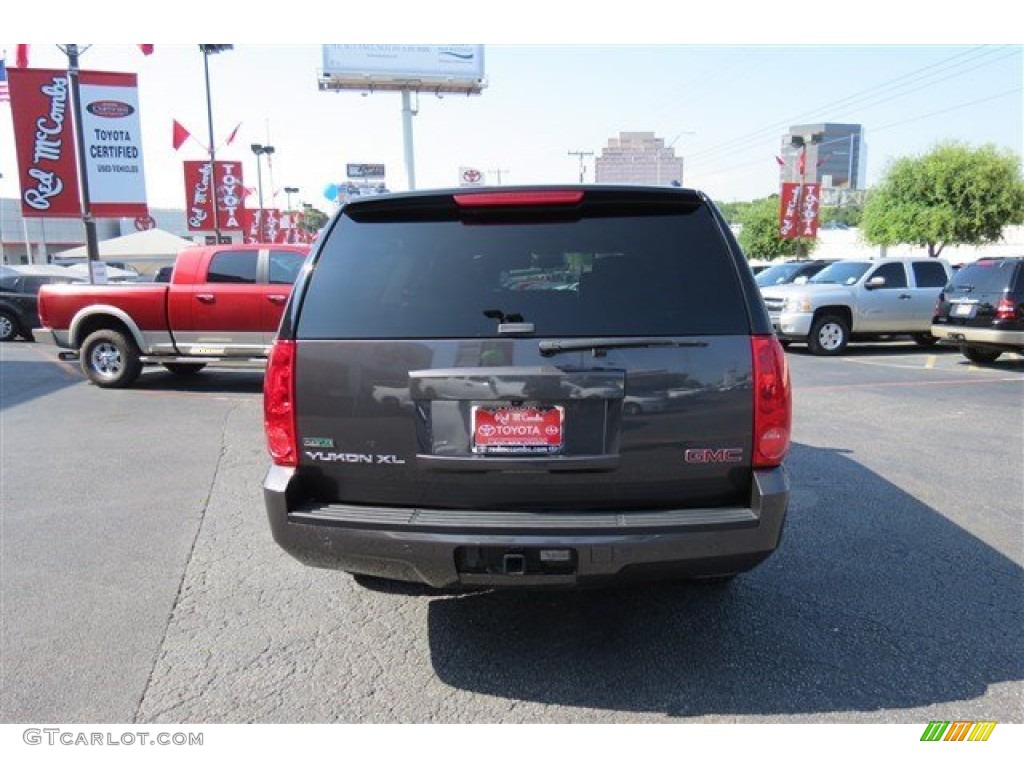 2011 Yukon XL SLT - Storm Gray Metallic / Light Tan photo #6