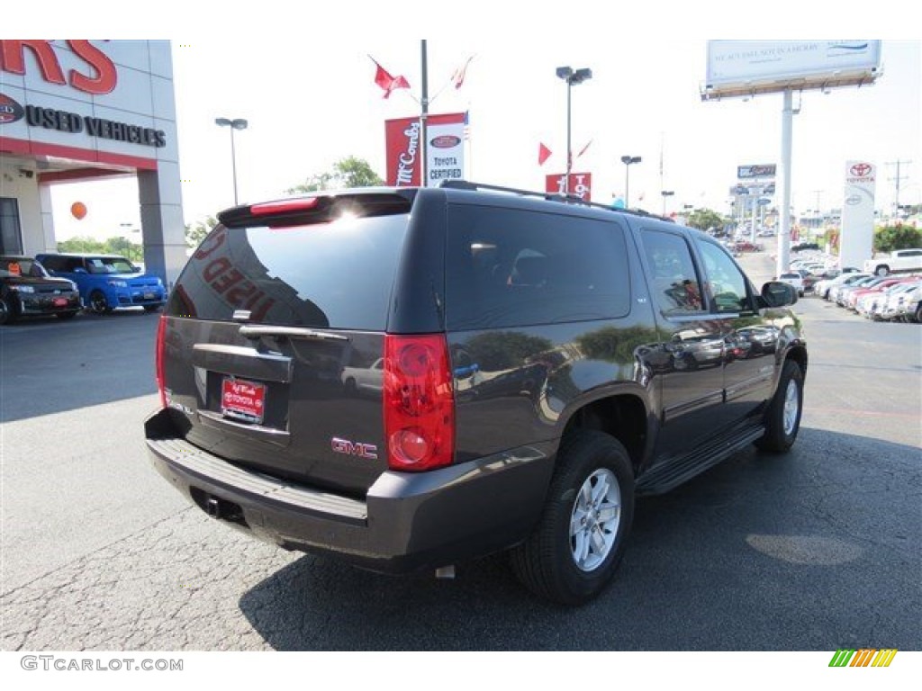 2011 Yukon XL SLT - Storm Gray Metallic / Light Tan photo #7