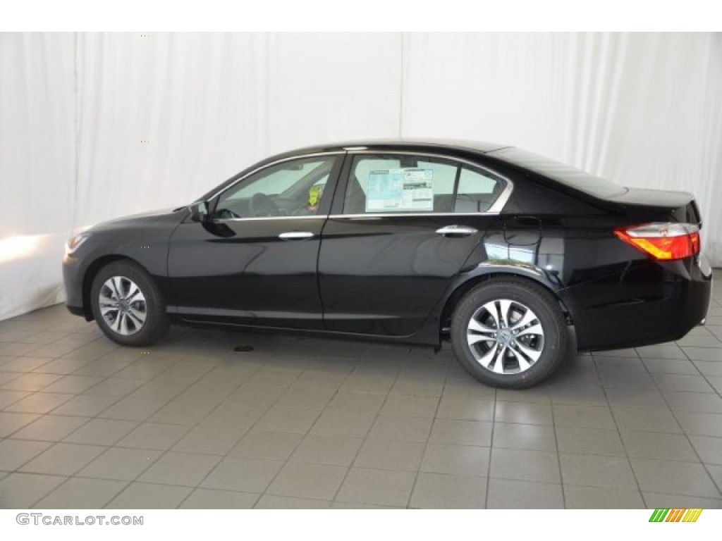 2014 Accord LX Sedan - Crystal Black Pearl / Black photo #4