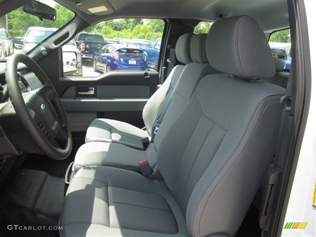 2014 F150 STX SuperCab - Oxford White / Steel Grey photo #10