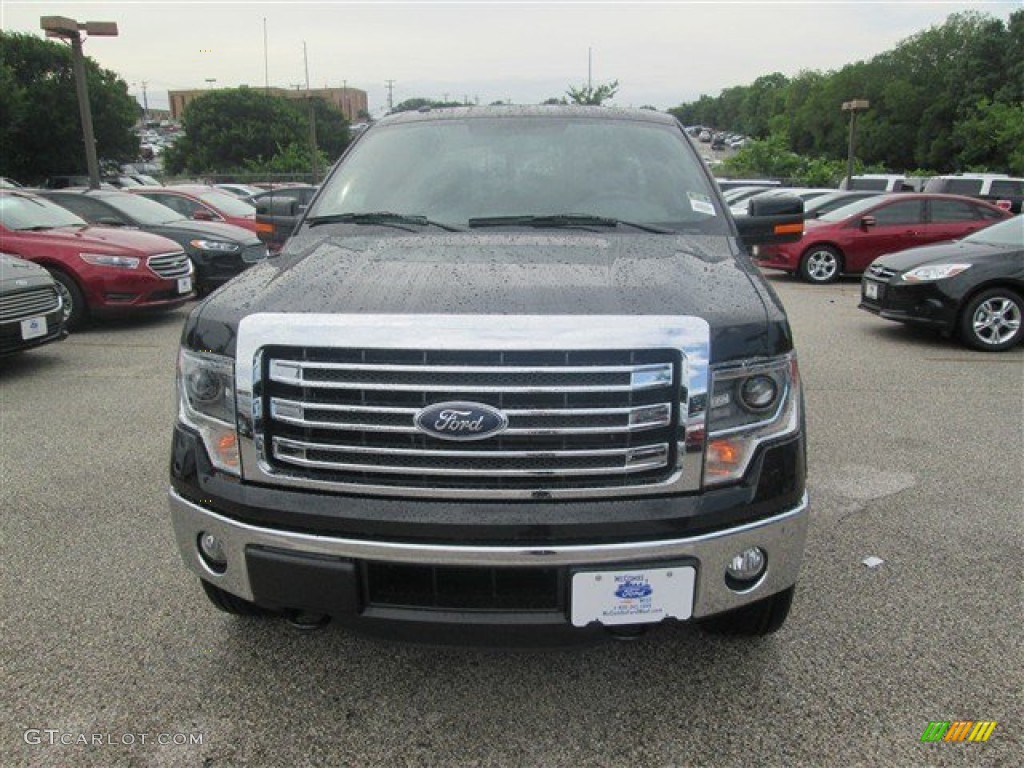 2014 F150 Lariat SuperCrew 4x4 - Tuxedo Black / Black photo #1