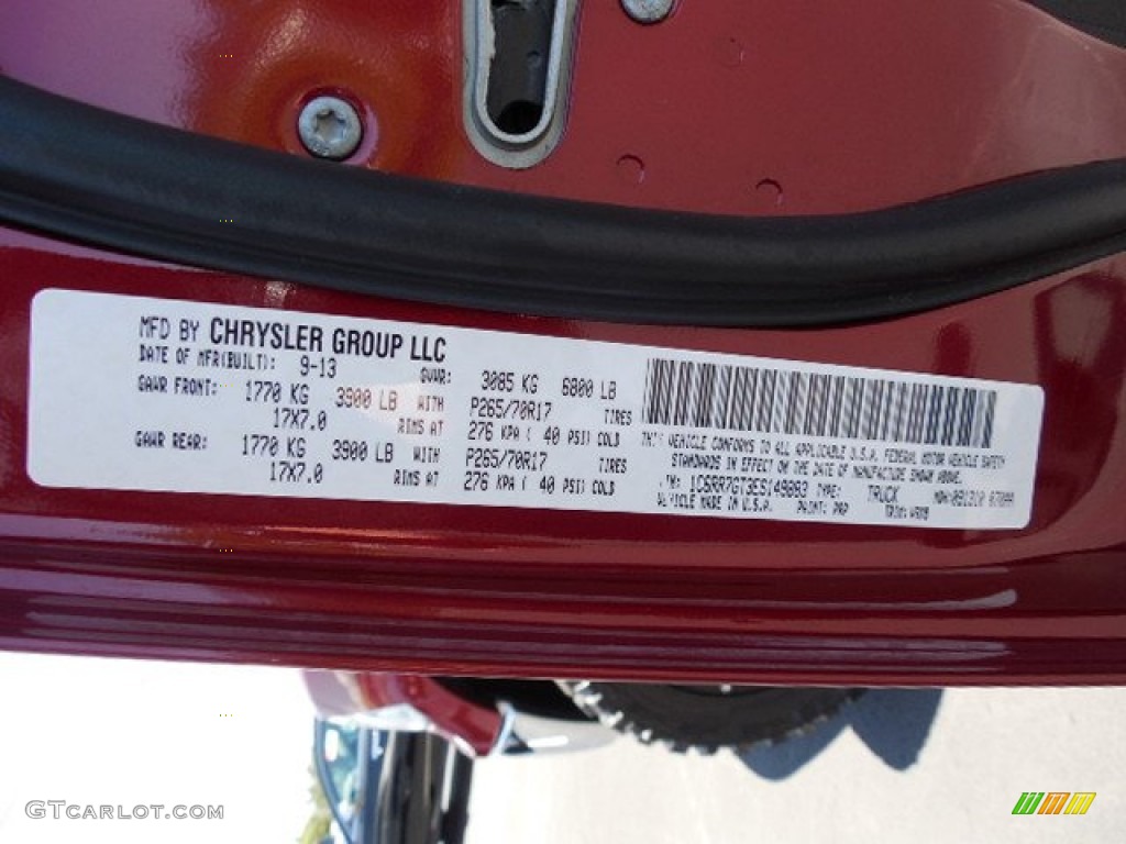 2014 1500 Big Horn Quad Cab 4x4 - Deep Cherry Red Crystal Pearl / Black/Diesel Gray photo #23