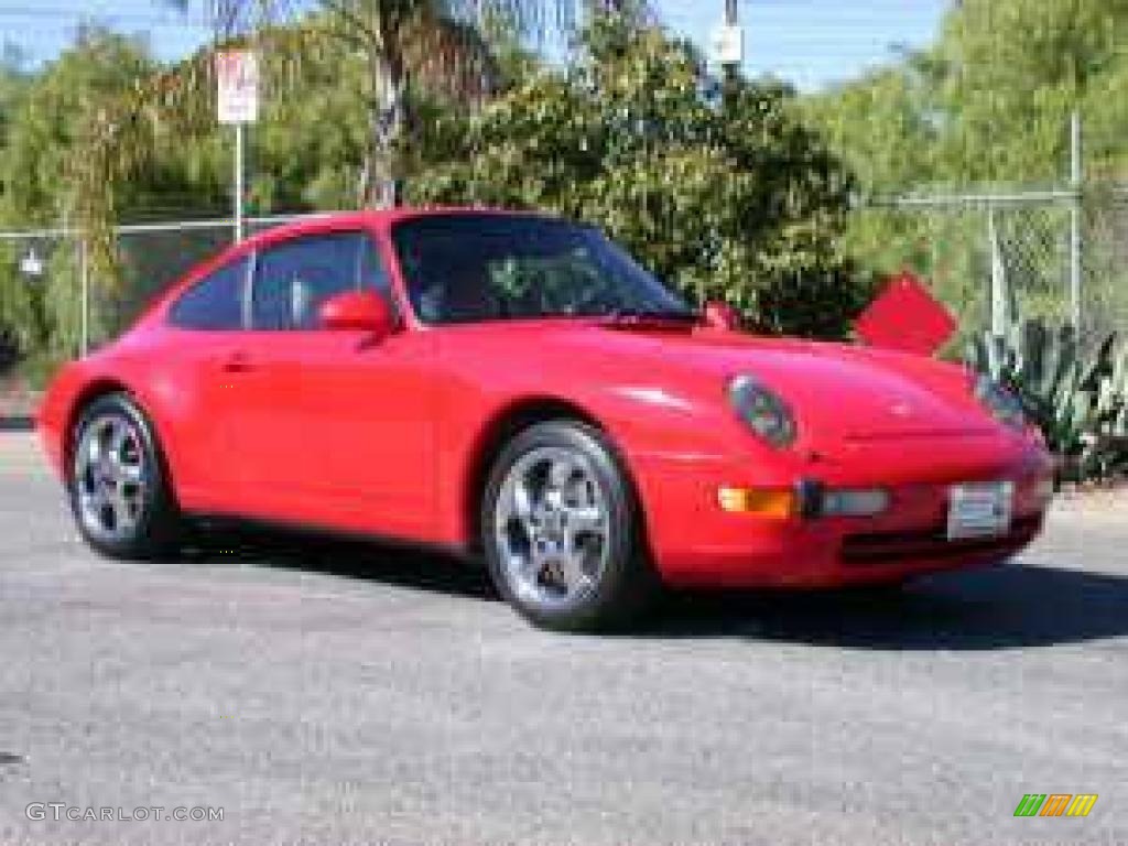 1995 911 Carrera Coupe - Guards Red / Cashmere Beige photo #1