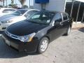 2011 Ebony Black Ford Focus S Sedan  photo #1