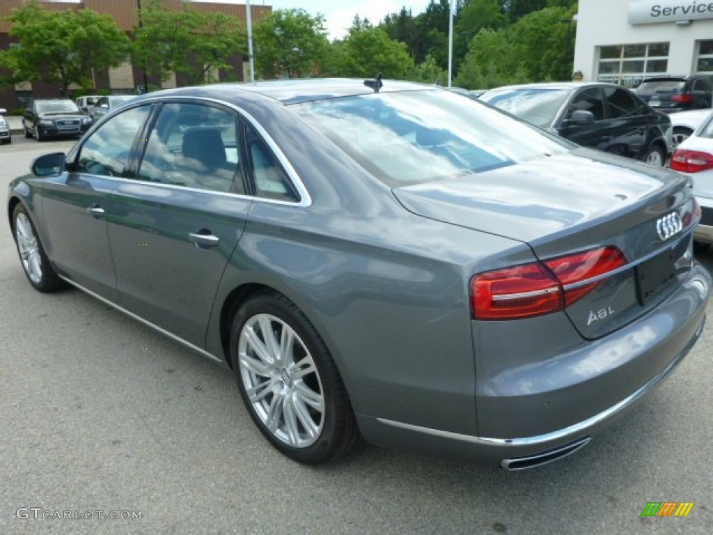 2015 A8 L 4.0T quattro - Monsoon Gray Metallic / Black photo #2