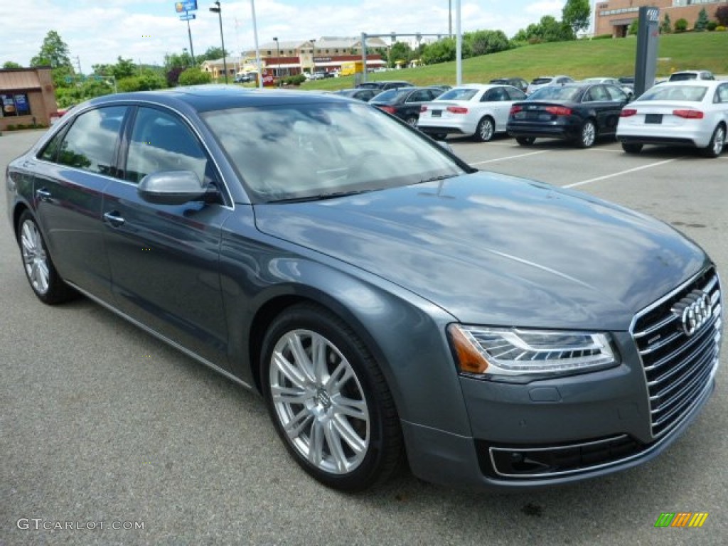 Monsoon Gray Metallic 2015 Audi A8 L 4.0T quattro Exterior Photo #94483105