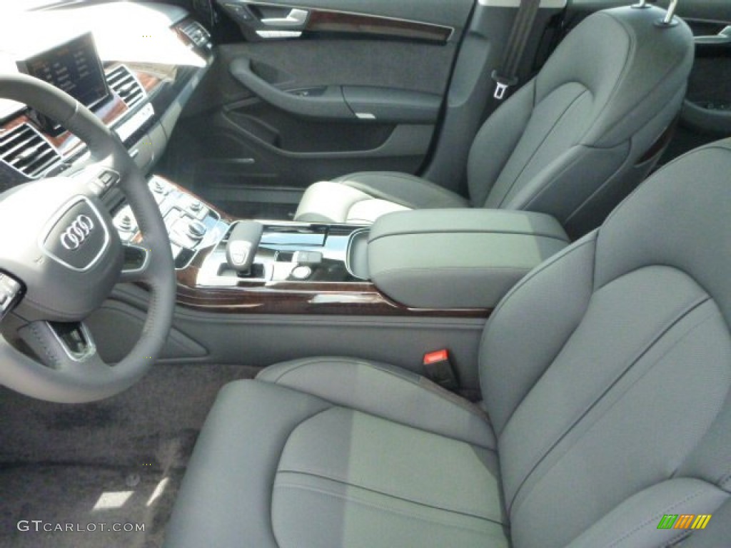 Black Interior 2015 Audi A8 L 4.0T quattro Photo #94483129