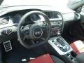 2014 Audi S5 Black/Magma Red Interior Dashboard Photo