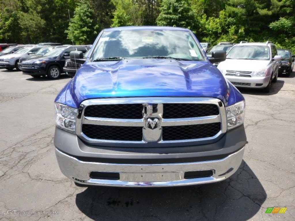 2014 1500 Tradesman Quad Cab 4x4 - Blue Streak Pearl Coat / Black/Diesel Gray photo #3