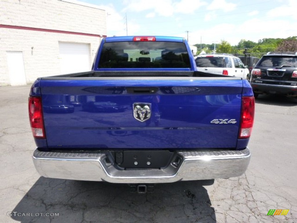 2014 1500 Tradesman Quad Cab 4x4 - Blue Streak Pearl Coat / Black/Diesel Gray photo #7