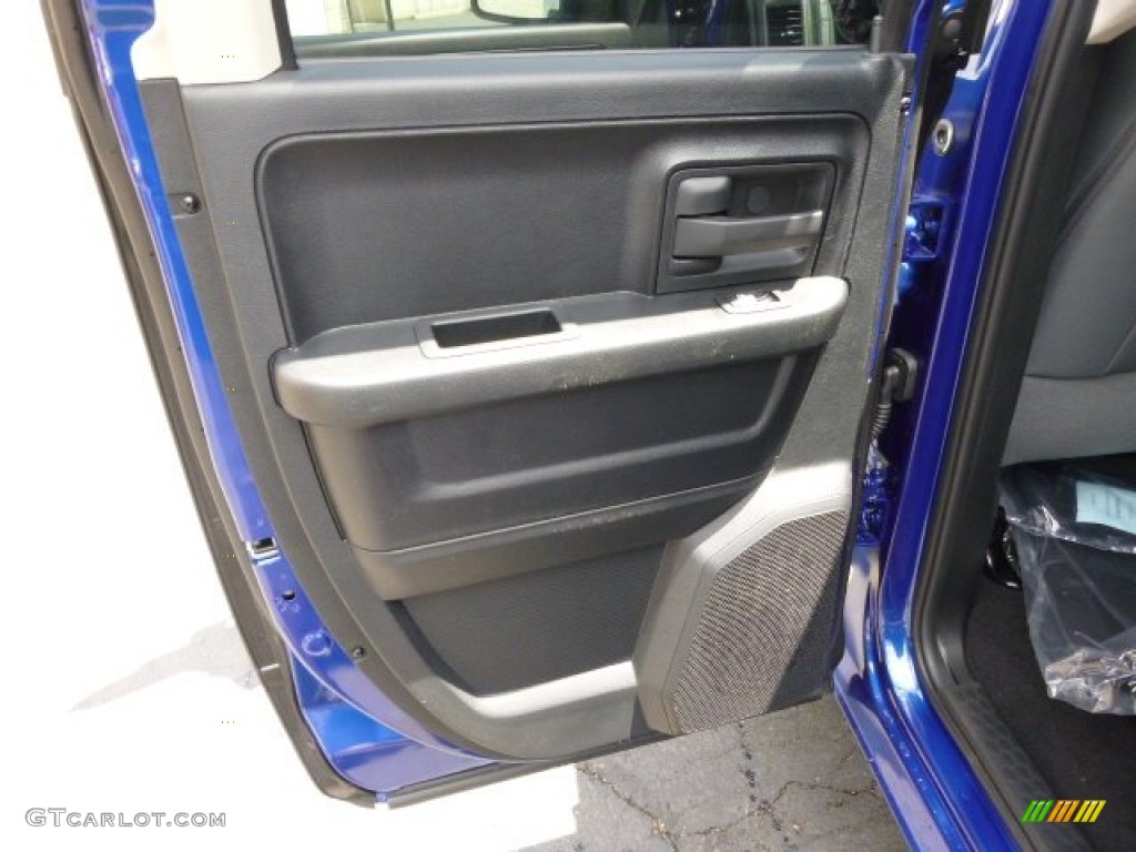 2014 1500 Tradesman Quad Cab 4x4 - Blue Streak Pearl Coat / Black/Diesel Gray photo #13
