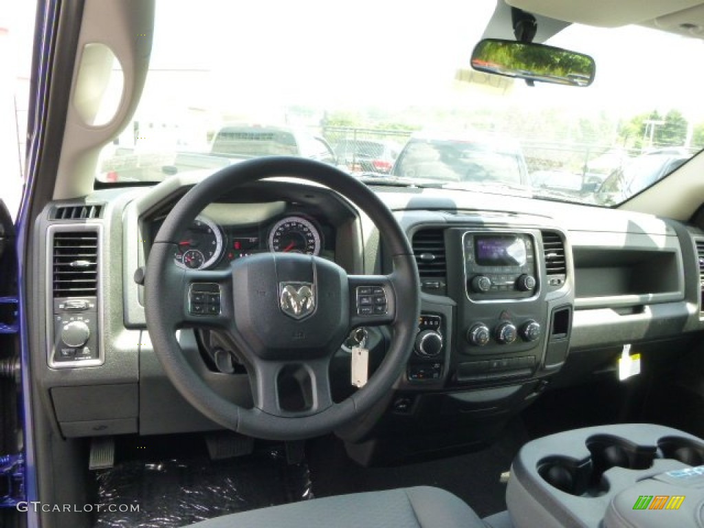 2014 1500 Tradesman Quad Cab 4x4 - Blue Streak Pearl Coat / Black/Diesel Gray photo #14