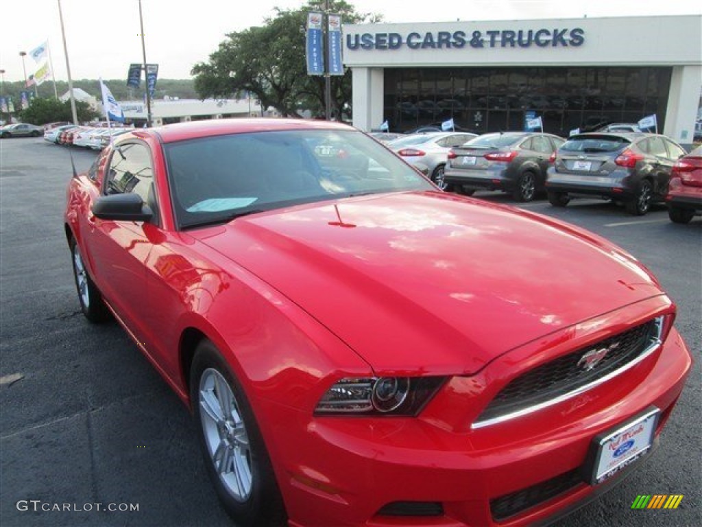 2014 Mustang V6 Coupe - Ruby Red / Charcoal Black photo #1