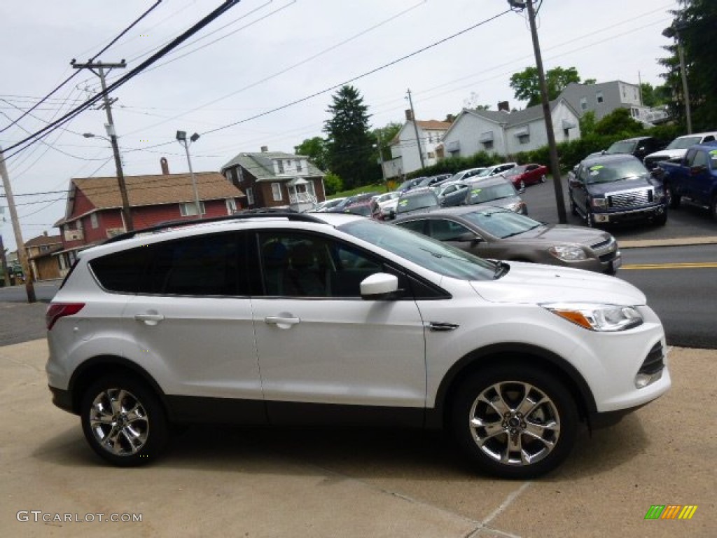 2014 Escape SE 2.0L EcoBoost 4WD - Oxford White / Charcoal Black photo #4