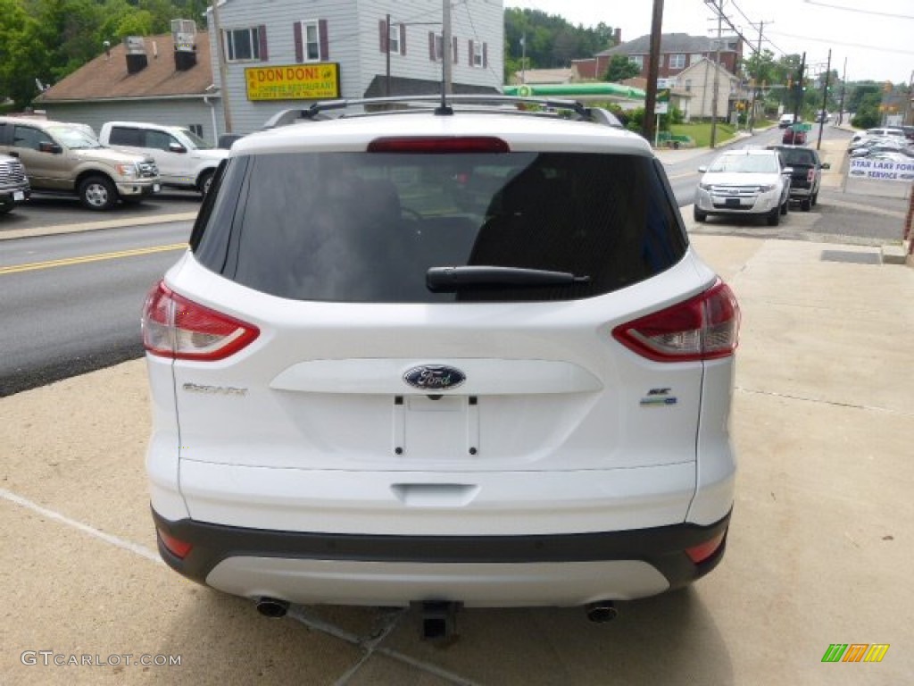 2014 Escape SE 2.0L EcoBoost 4WD - Oxford White / Charcoal Black photo #5