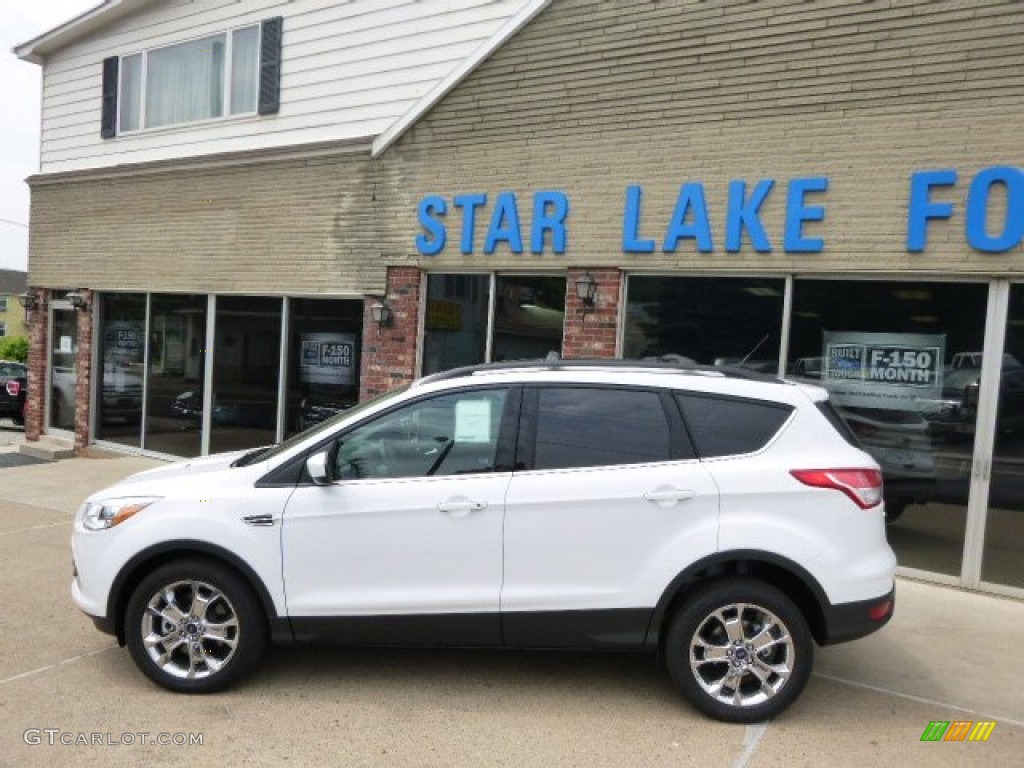 2014 Escape SE 2.0L EcoBoost 4WD - Oxford White / Charcoal Black photo #7