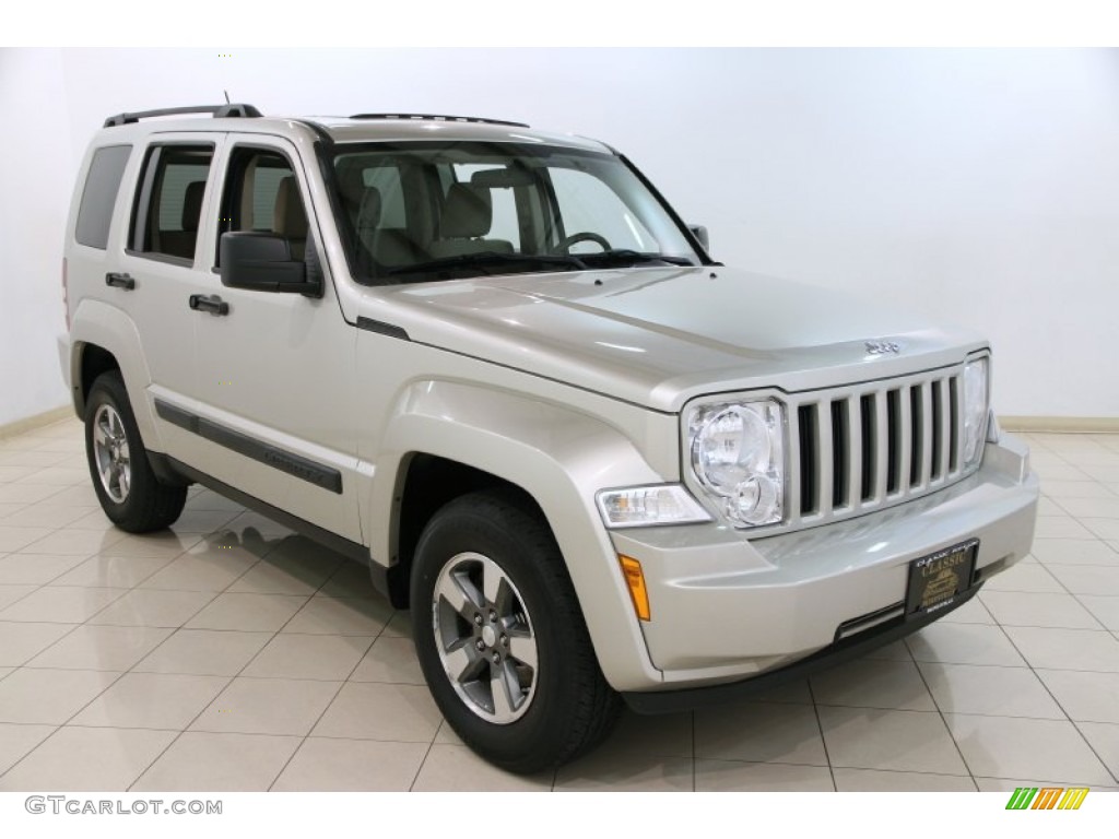 2008 Liberty Sport 4x4 - Light Graystone Pearl / Pastel Pebble Beige photo #1