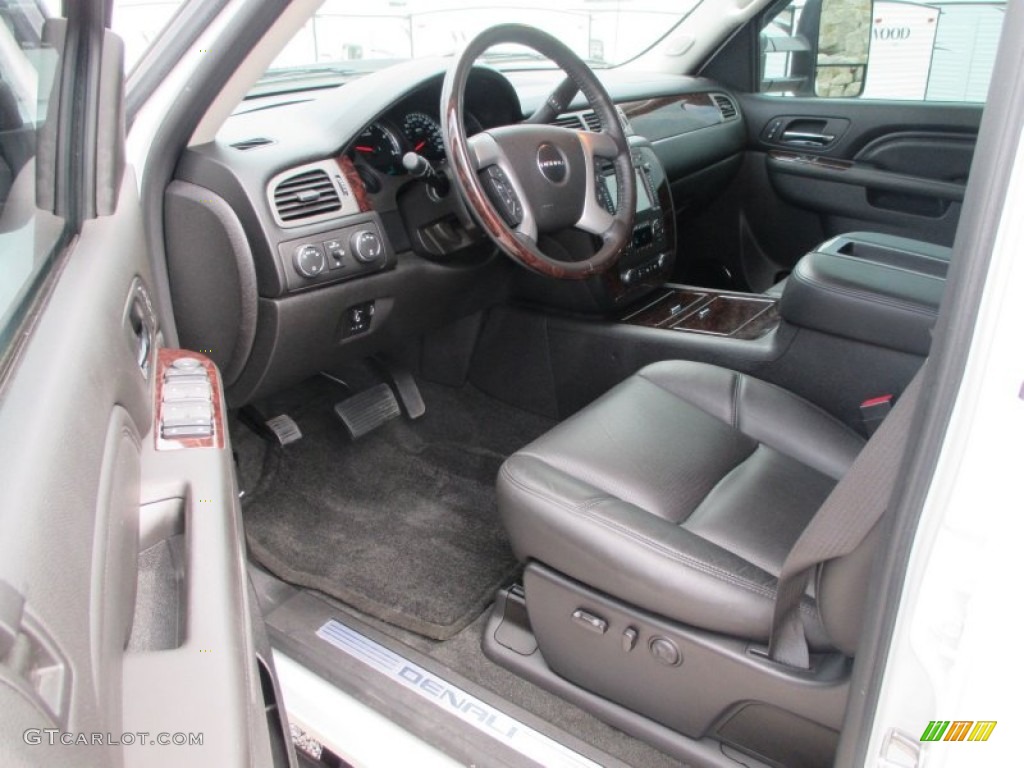 Ebony Interior 2014 GMC Sierra 3500HD Denali Crew Cab 4x4 Photo #94489608