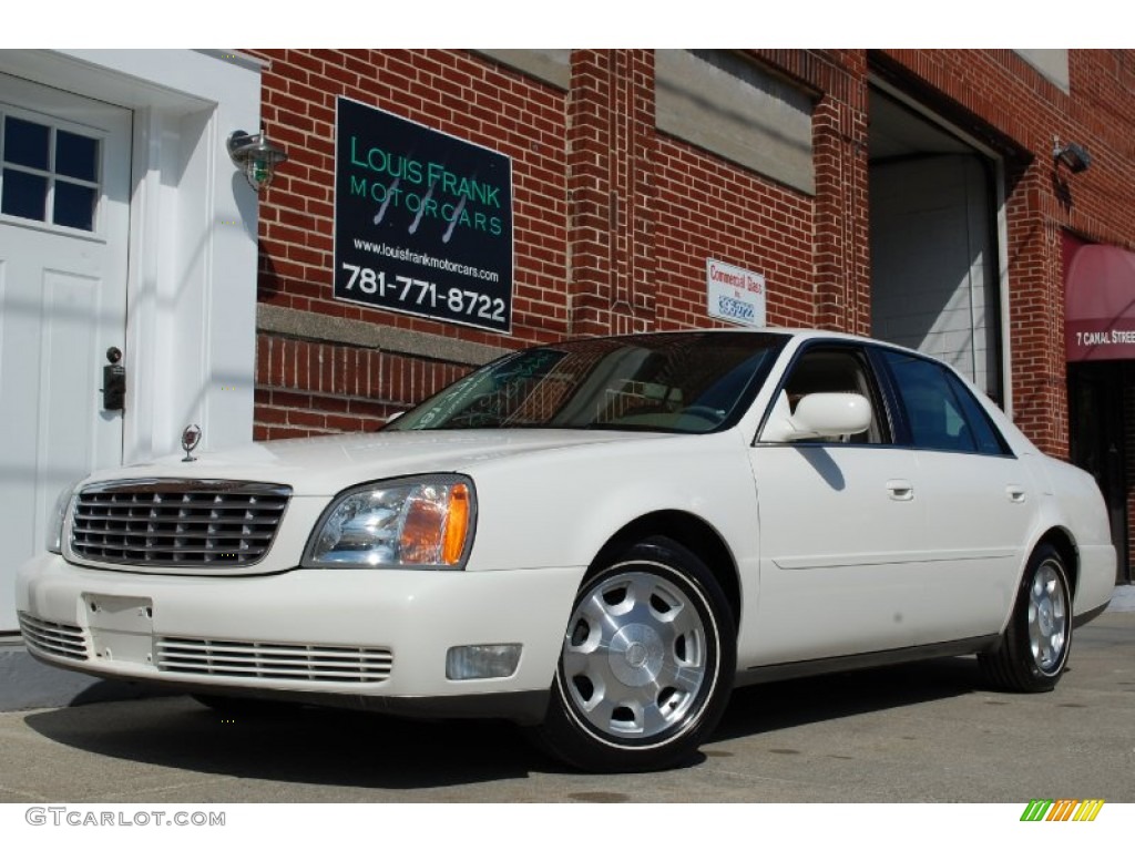 2002 DeVille Sedan - Cotillion White / Oatmeal photo #4