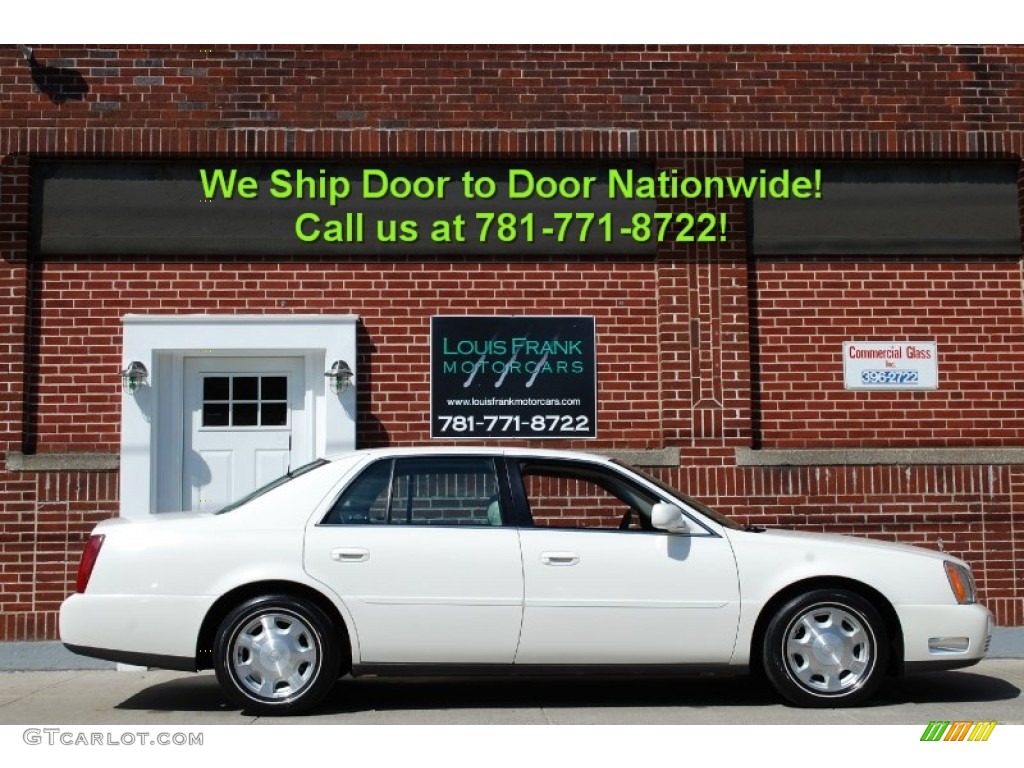 2002 DeVille Sedan - Cotillion White / Oatmeal photo #6