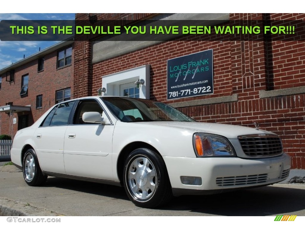 2002 DeVille Sedan - Cotillion White / Oatmeal photo #10