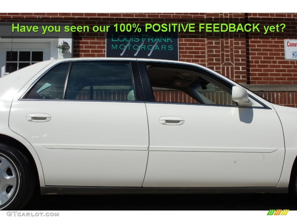 2002 DeVille Sedan - Cotillion White / Oatmeal photo #26