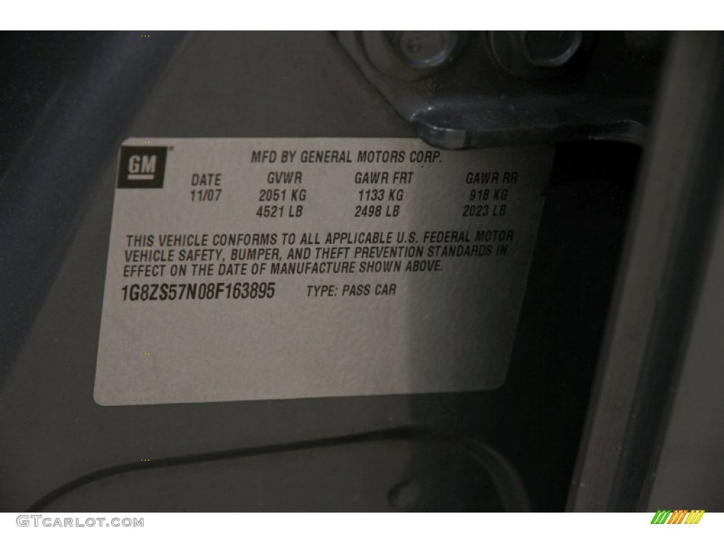 2008 Aura XE 3.5 - Techno Gray / Gray photo #16