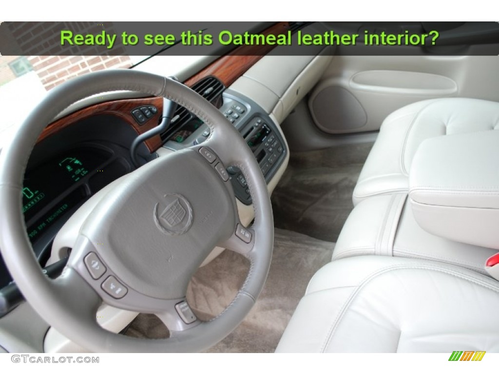 2002 DeVille Sedan - Cotillion White / Oatmeal photo #37