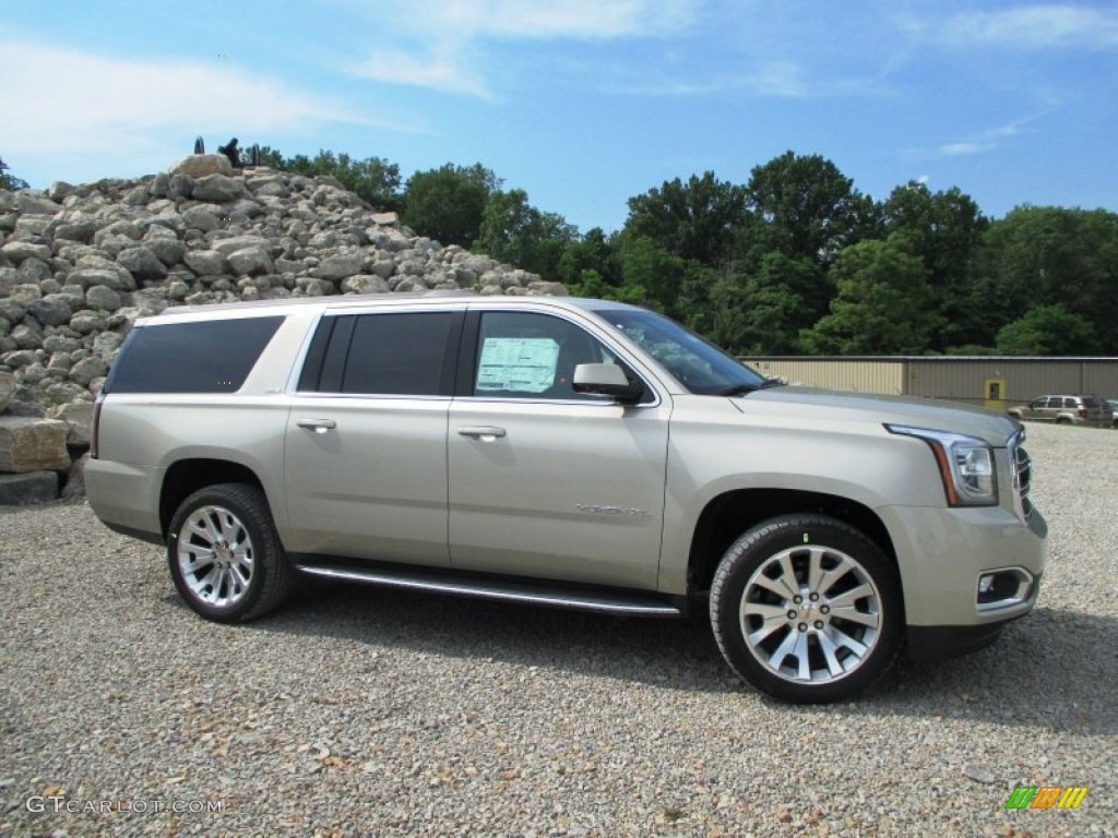 Champagne Silver Metallic 2015 GMC Yukon XL SLE 4WD Exterior Photo #94492233