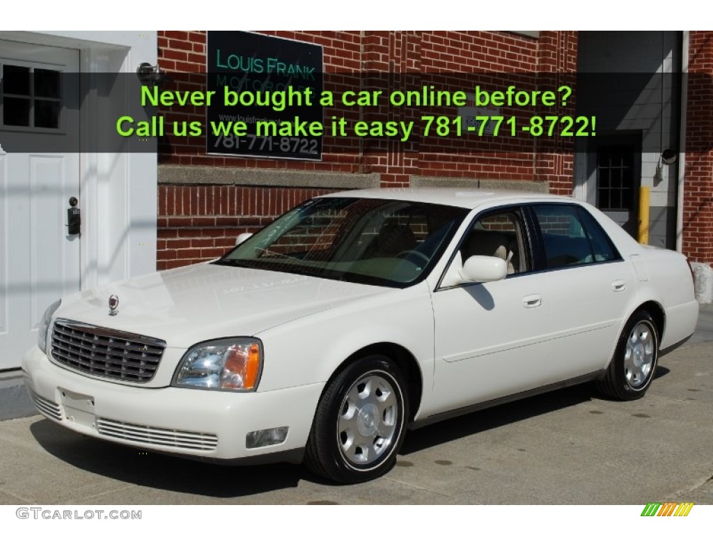 2002 DeVille Sedan - Cotillion White / Oatmeal photo #92