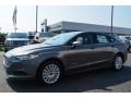 2014 Sterling Gray Ford Fusion Hybrid SE  photo #3