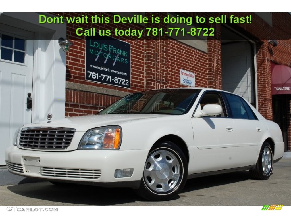 2002 DeVille Sedan - Cotillion White / Oatmeal photo #108