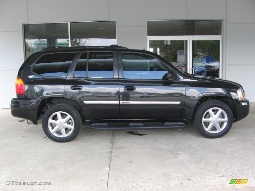 2008 Envoy SLT 4x4 - Carbon Black Metallic / Ebony photo #2