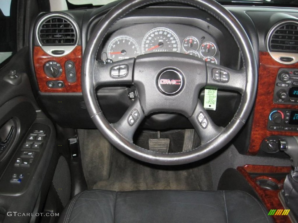 2008 Envoy SLT 4x4 - Carbon Black Metallic / Ebony photo #4