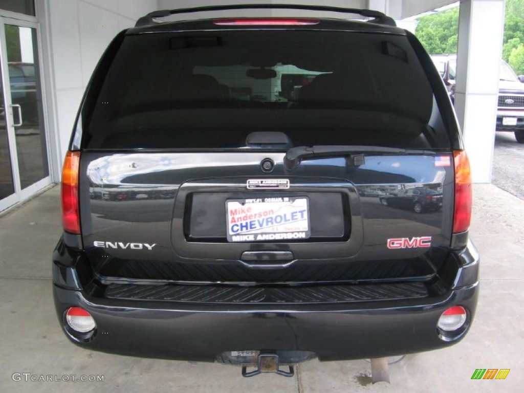 2008 Envoy SLT 4x4 - Carbon Black Metallic / Ebony photo #20