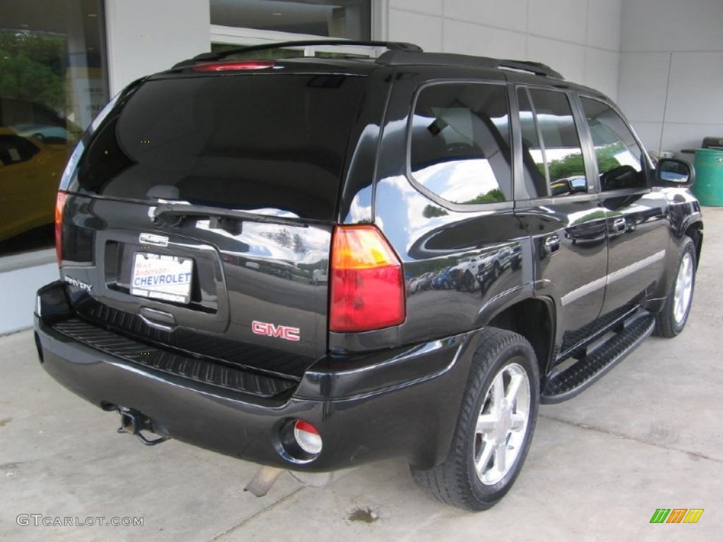 2008 Envoy SLT 4x4 - Carbon Black Metallic / Ebony photo #21