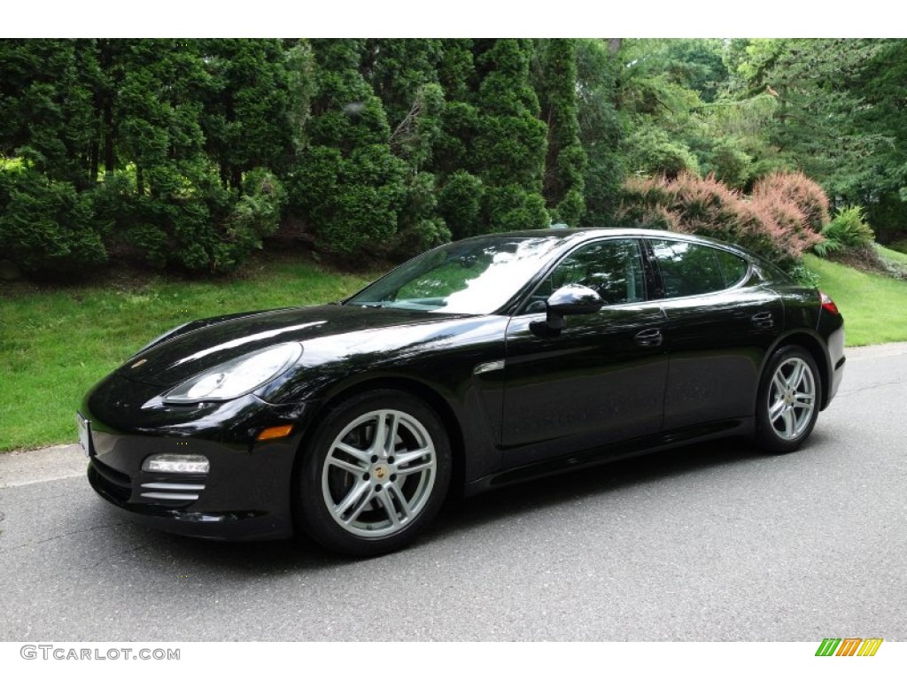Black 2012 Porsche Panamera 4 Exterior Photo #94497975