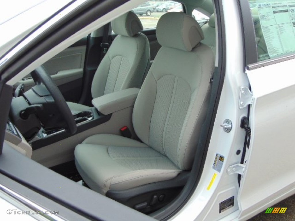 2015 Sonata SE - Quartz White Pearl / Gray photo #10