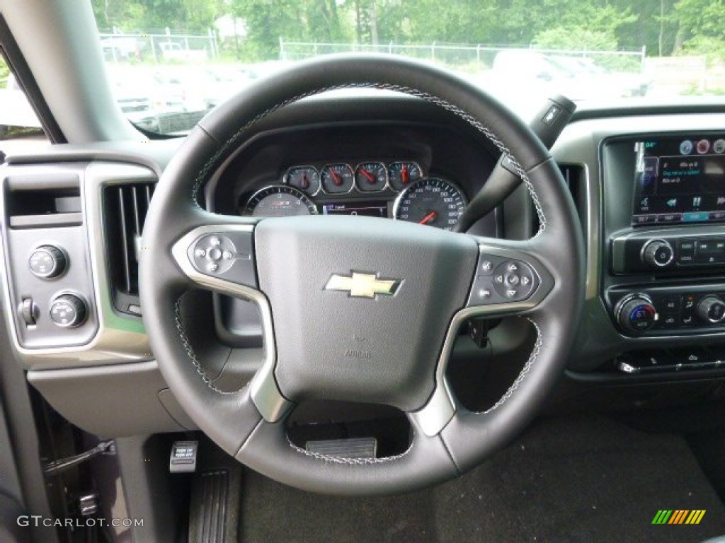 2014 Chevrolet Silverado 1500 LT Crew Cab 4x4 Jet Black Steering Wheel Photo #94500978