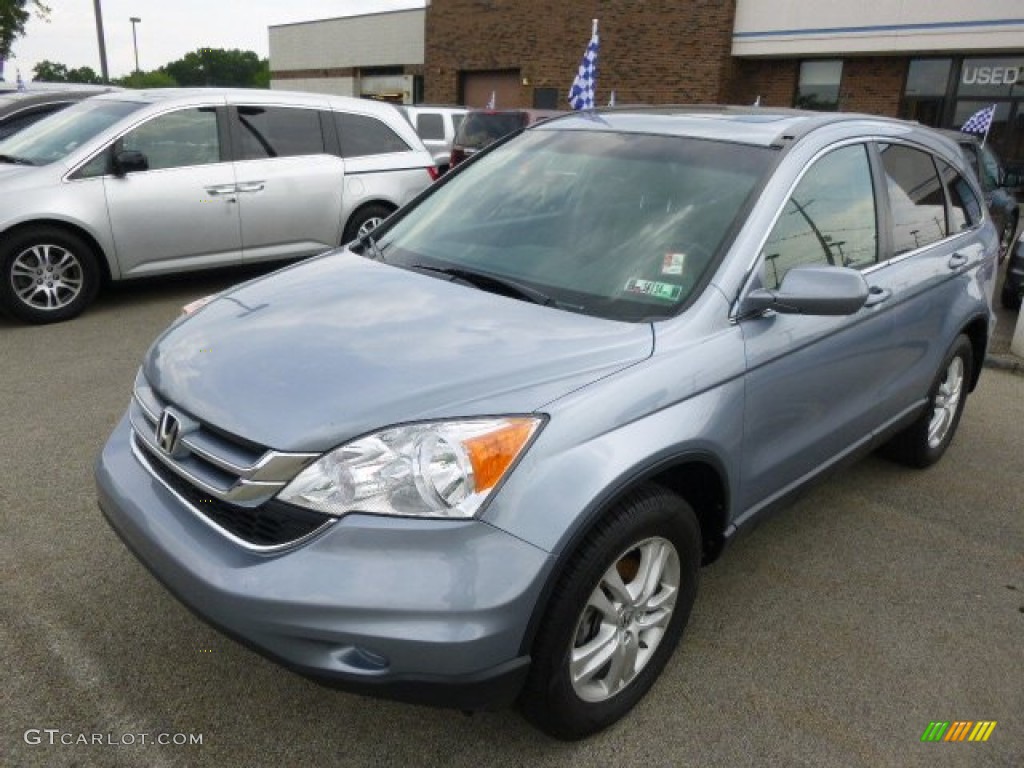 2011 CR-V EX-L 4WD - Glacier Blue Metallic / Gray photo #3