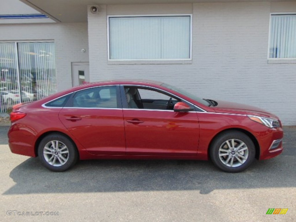 2015 Sonata SE - Venetian Red / Gray photo #2
